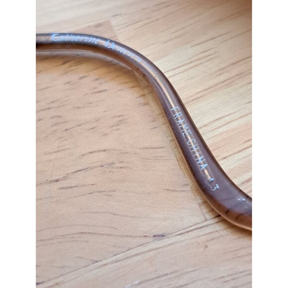 Catherine Deneuve Eyeglasses Frames CD-118 BRN 135 Gold/Pink Oval Flex Hinge - Picture 9 of 12